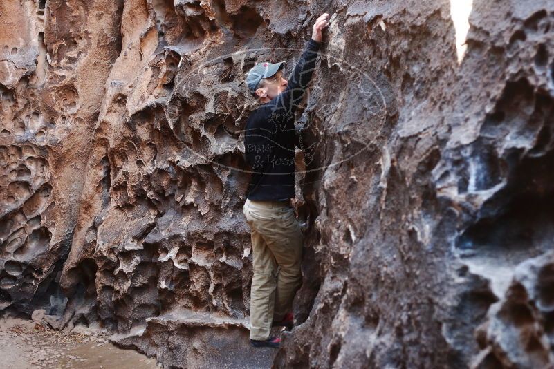 Bouldering in Hueco Tanks on 03/31/2019 with Blue Lizard Climbing and Yoga

Filename: SRM_20190331_1519020.jpg
Aperture: f/3.5
Shutter Speed: 1/100
Body: Canon EOS-1D Mark II
Lens: Canon EF 50mm f/1.8 II