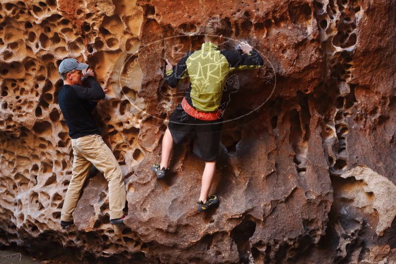 Bouldering in Hueco Tanks on 03/31/2019 with Blue Lizard Climbing and Yoga

Filename: SRM_20190331_1521320.jpg
Aperture: f/3.5
Shutter Speed: 1/80
Body: Canon EOS-1D Mark II
Lens: Canon EF 50mm f/1.8 II