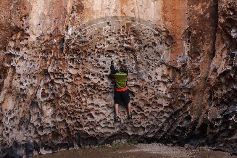 Bouldering in Hueco Tanks on 03/31/2019 with Blue Lizard Climbing and Yoga
Filename: SRM_20190331_1524580.jpg
Aperture: f/3.5
Shutter Speed: 1/200
Body: Canon EOS-1D Mark II
Lens: Canon EF 50mm f/1.8 II