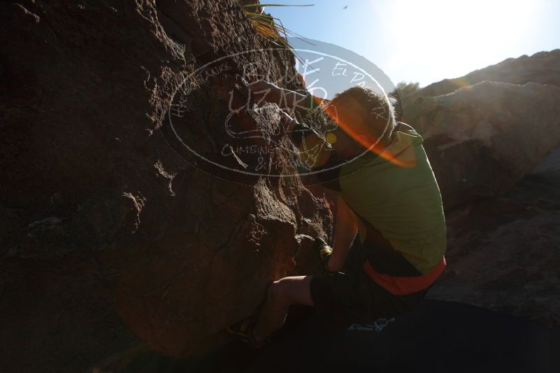 Bouldering in Hueco Tanks on 03/31/2019 with Blue Lizard Climbing and Yoga

Filename: SRM_20190331_1655550.jpg
Aperture: f/5.6
Shutter Speed: 1/320
Body: Canon EOS-1D Mark II
Lens: Canon EF 16-35mm f/2.8 L