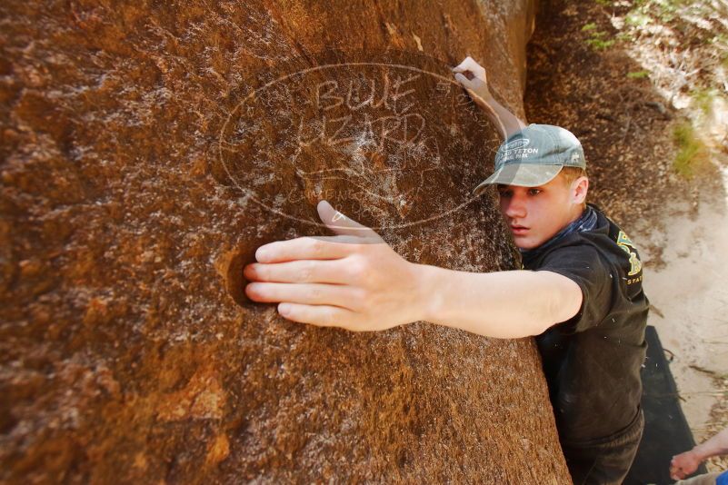 Bouldering in Hueco Tanks on 04/05/2019 with Blue Lizard Climbing and Yoga
Filename: SRM_20190405_1141521.jpg
Aperture: f/5.6
Shutter Speed: 1/160
Body: Canon EOS-1D Mark II
Lens: Canon EF 16-35mm f/2.8 L