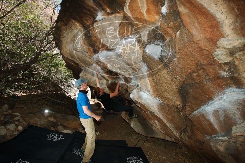 Bouldering in Hueco Tanks on 04/05/2019 with Blue Lizard Climbing and Yoga
Filename: SRM_20190405_1629320.jpg
Aperture: f/5.6
Shutter Speed: 1/250
Body: Canon EOS-1D Mark II
Lens: Canon EF 16-35mm f/2.8 L