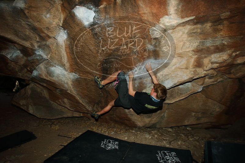 Bouldering in Hueco Tanks on 04/05/2019 with Blue Lizard Climbing and Yoga
Filename: SRM_20190405_1711070.jpg
Aperture: f/5.6
Shutter Speed: 1/250
Body: Canon EOS-1D Mark II
Lens: Canon EF 16-35mm f/2.8 L