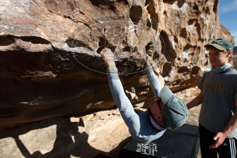 Bouldering in Hueco Tanks on 04/06/2019 with Blue Lizard Climbing and Yoga

Filename: SRM_20190406_0913190.jpg
Aperture: f/5.6
Shutter Speed: 1/320
Body: Canon EOS-1D Mark II
Lens: Canon EF 16-35mm f/2.8 L