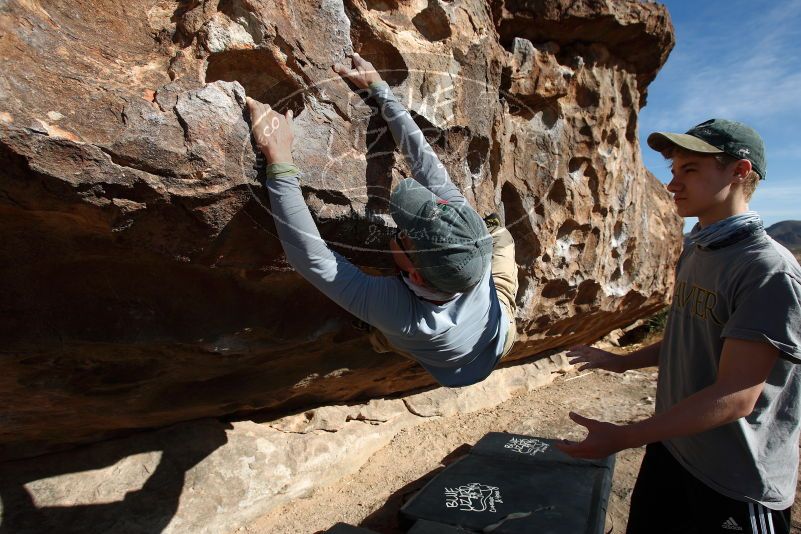 Bouldering in Hueco Tanks on 04/06/2019 with Blue Lizard Climbing and Yoga

Filename: SRM_20190406_0913250.jpg
Aperture: f/5.6
Shutter Speed: 1/320
Body: Canon EOS-1D Mark II
Lens: Canon EF 16-35mm f/2.8 L