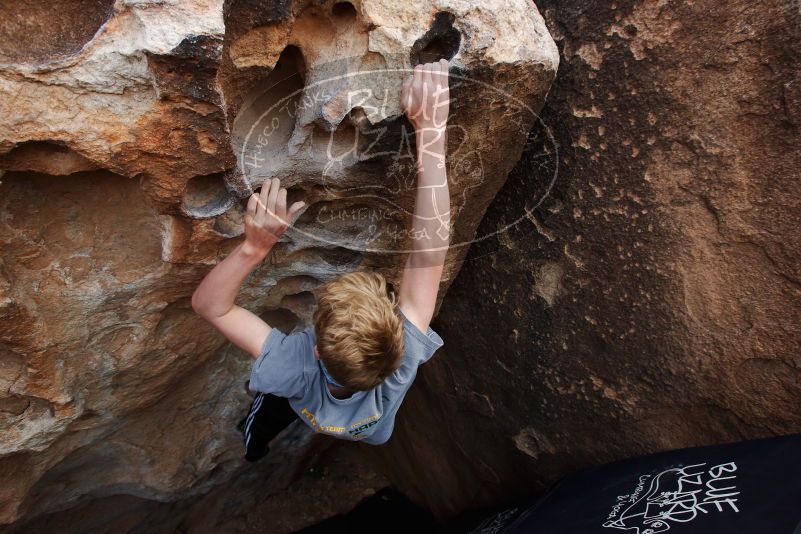 Bouldering in Hueco Tanks on 04/06/2019 with Blue Lizard Climbing and Yoga
Filename: SRM_20190406_1145410.jpg
Aperture: f/5.6
Shutter Speed: 1/400
Body: Canon EOS-1D Mark II
Lens: Canon EF 16-35mm f/2.8 L