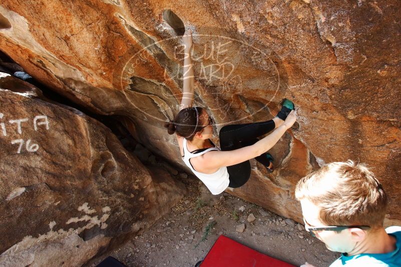 Bouldering in Hueco Tanks on 04/13/2019 with Blue Lizard Climbing and Yoga
Filename: SRM_20190413_1028120.jpg
Aperture: f/5.6
Shutter Speed: 1/200
Body: Canon EOS-1D Mark II
Lens: Canon EF 16-35mm f/2.8 L