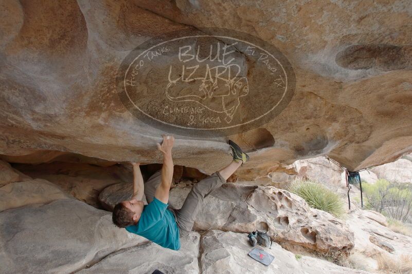 Bouldering in Hueco Tanks on 04/13/2019 with Blue Lizard Climbing and Yoga
Filename: SRM_20190413_1215370.jpg
Aperture: f/5.6
Shutter Speed: 1/125
Body: Canon EOS-1D Mark II
Lens: Canon EF 16-35mm f/2.8 L