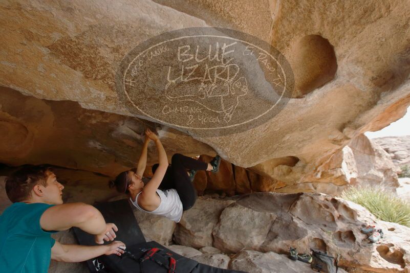 Bouldering in Hueco Tanks on 04/13/2019 with Blue Lizard Climbing and Yoga
Filename: SRM_20190413_1223031.jpg
Aperture: f/5.6
Shutter Speed: 1/250
Body: Canon EOS-1D Mark II
Lens: Canon EF 16-35mm f/2.8 L
