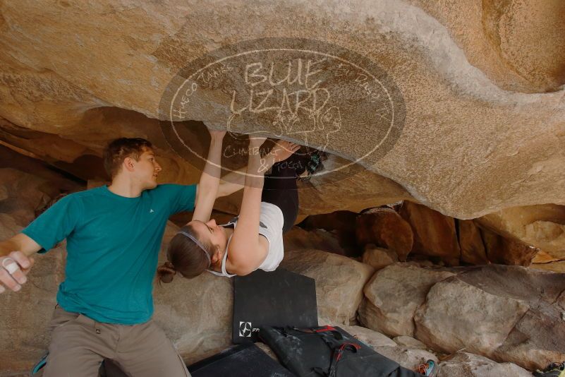 Bouldering in Hueco Tanks on 04/13/2019 with Blue Lizard Climbing and Yoga
Filename: SRM_20190413_1255020.jpg
Aperture: f/5.6
Shutter Speed: 1/320
Body: Canon EOS-1D Mark II
Lens: Canon EF 16-35mm f/2.8 L